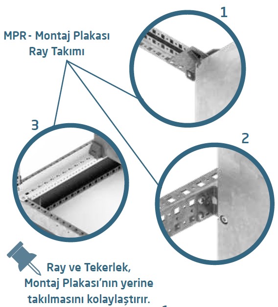 MPT - Mounting Plate Rail Kit 01.A.MPR.M.40