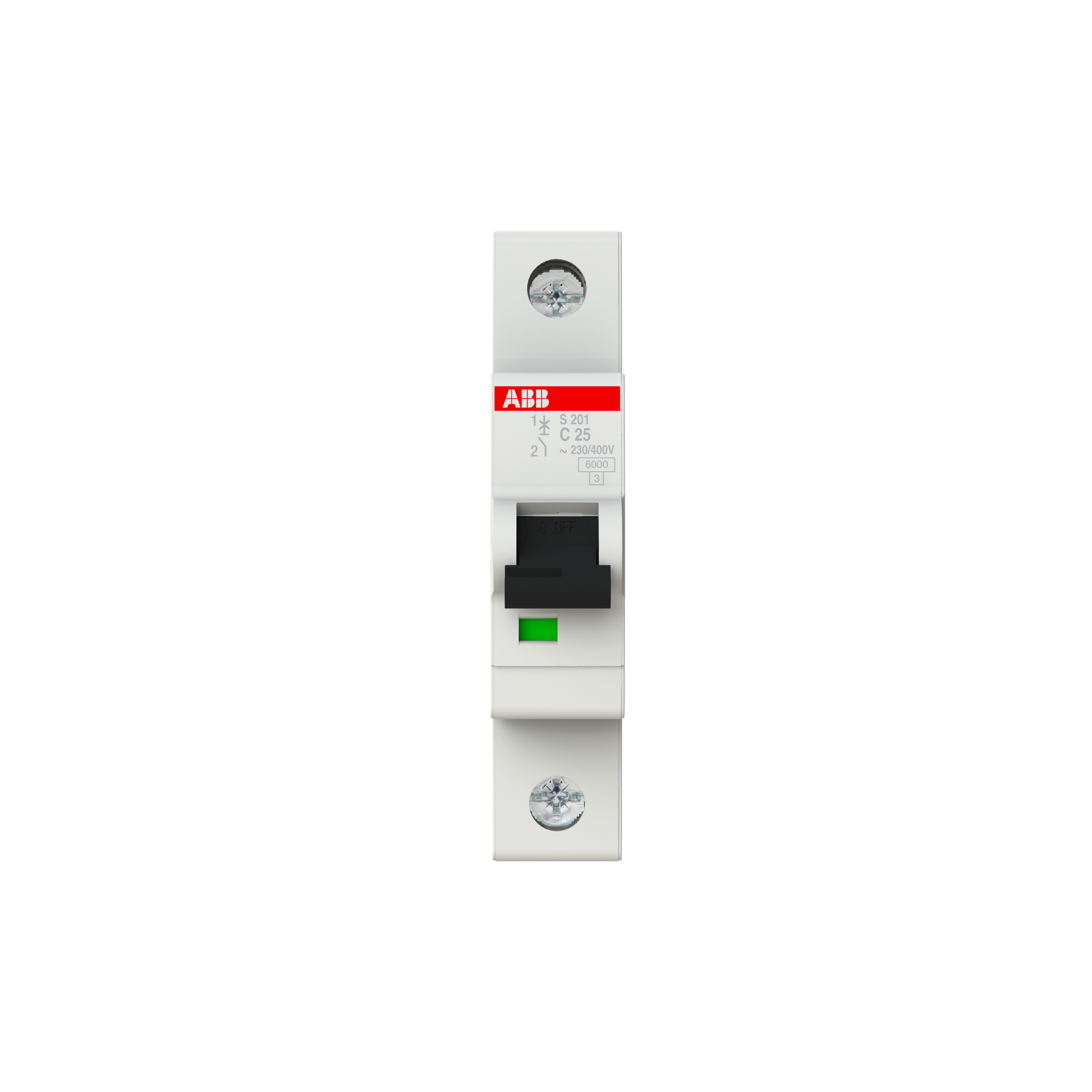 S201-C25 Miniature circuit breaker 1P C25A 6kA 2CDS251001R0254