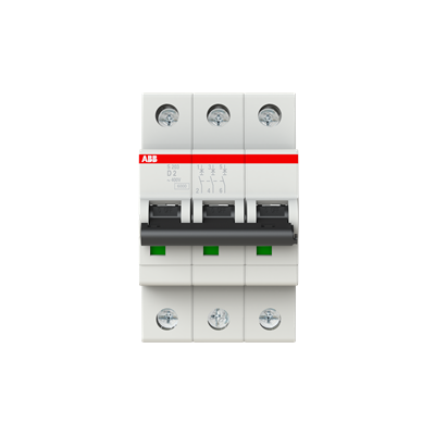 S200 სერიის მინიატურული ავტომატური ამომრთველი, 3 პ, D- 10 ამპ, 6 კა 2CDS253001R0101